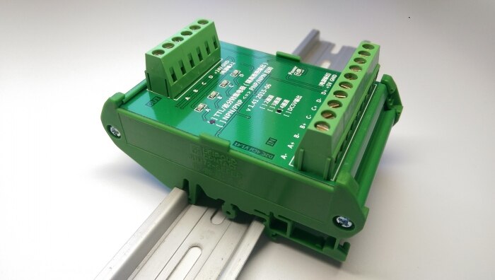 2/4 channel differential signal conversion Single-ended collector servo encoder 2MHz converter board with PLC fully compatible