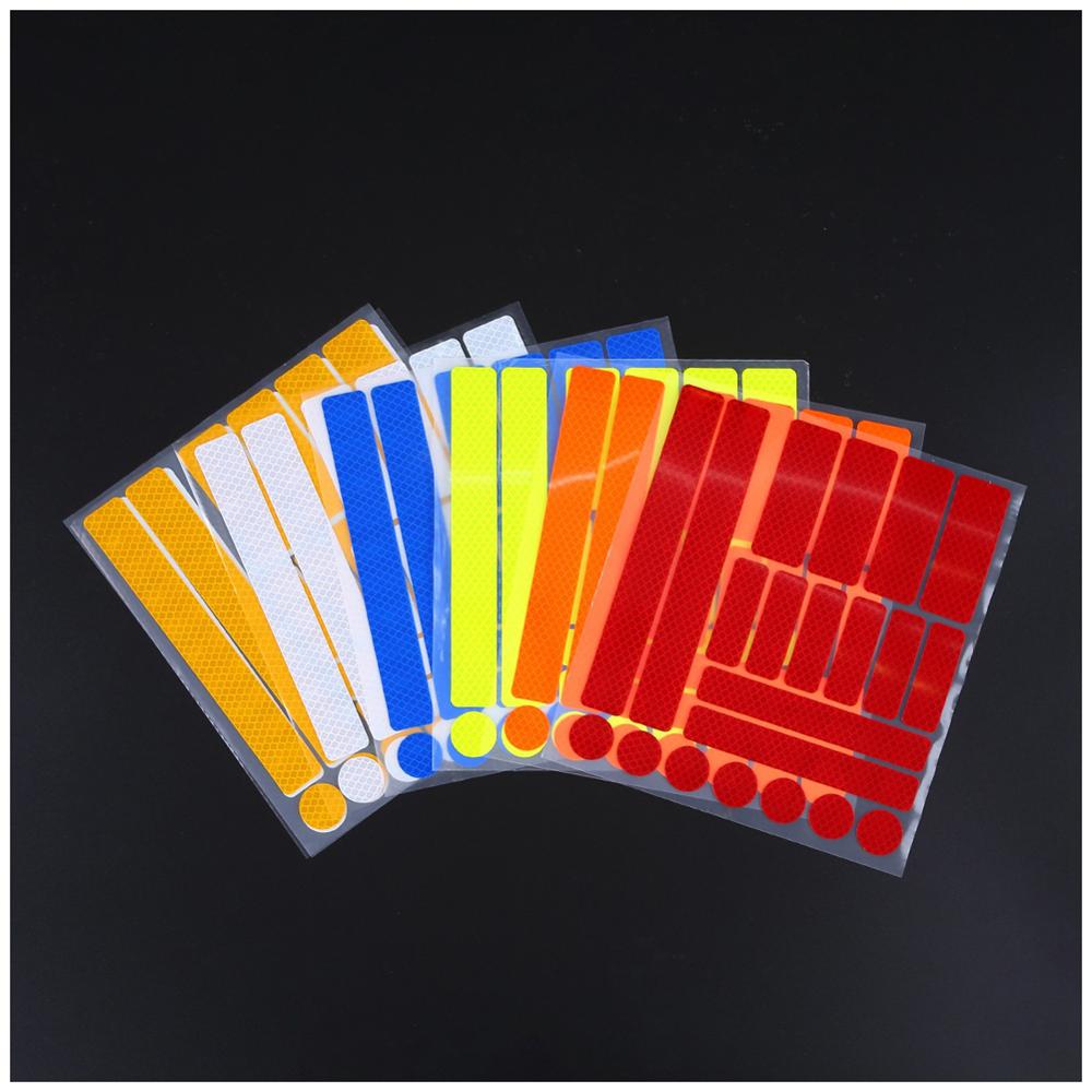 Accessoires de voiture réflecteur de bande réfléchissante réfléchissant Moto autocollant réfléchissant pour cadre de vélo autocollants Auto ruban décoratif