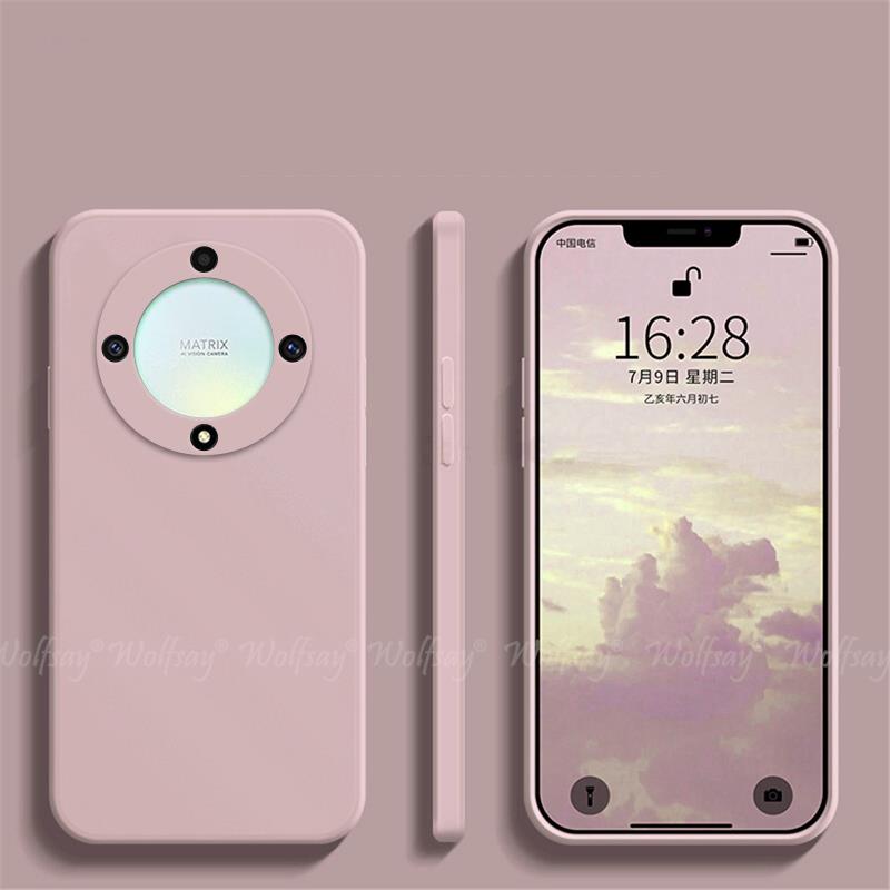 Offizielle flüssigsilikon-schutzhülle für honor  x9a  x9a x8a x7a x9 x8 x7 x6s handyhülle für honor  x9a: Bauchmuskeln / verrotten