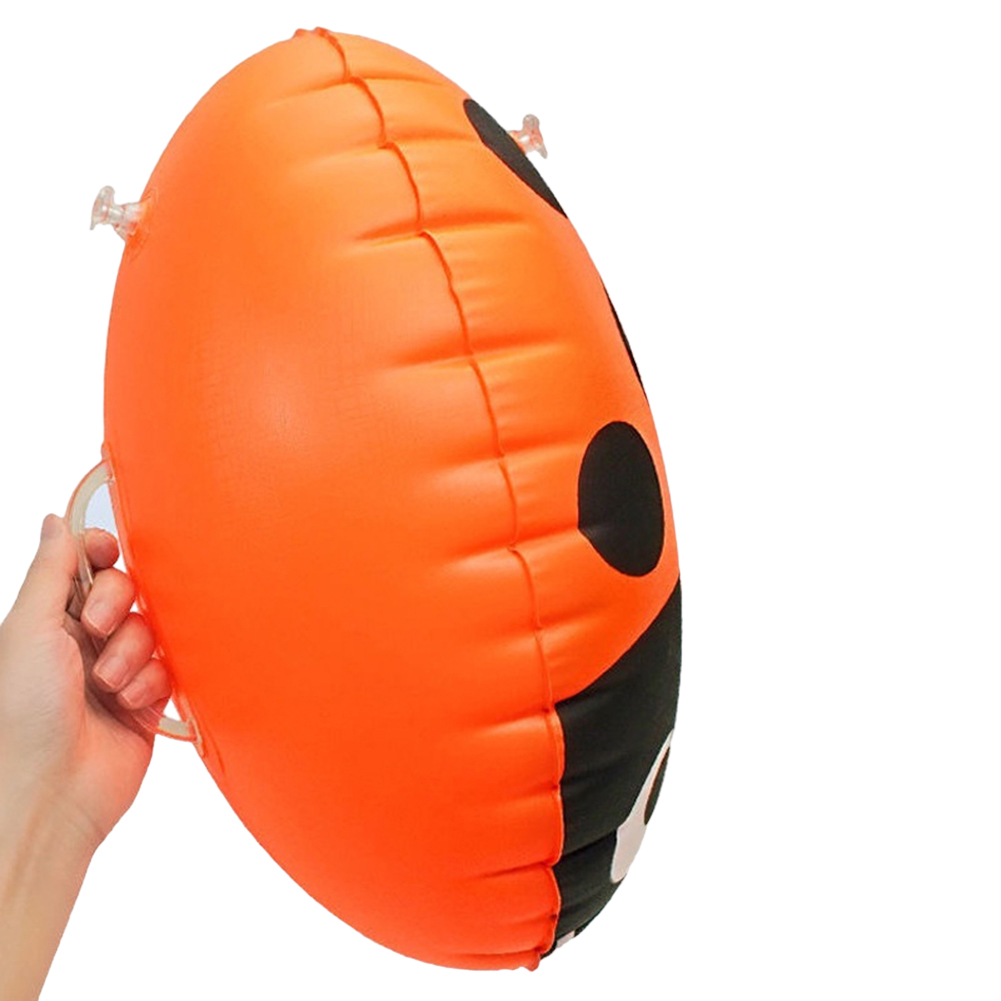 PVC Safety Swim Buoy Inflatable Ladybug Swimming Buoy Bag Floating Multifunctional with Waist Belt Adjustable for Sports Outdoor