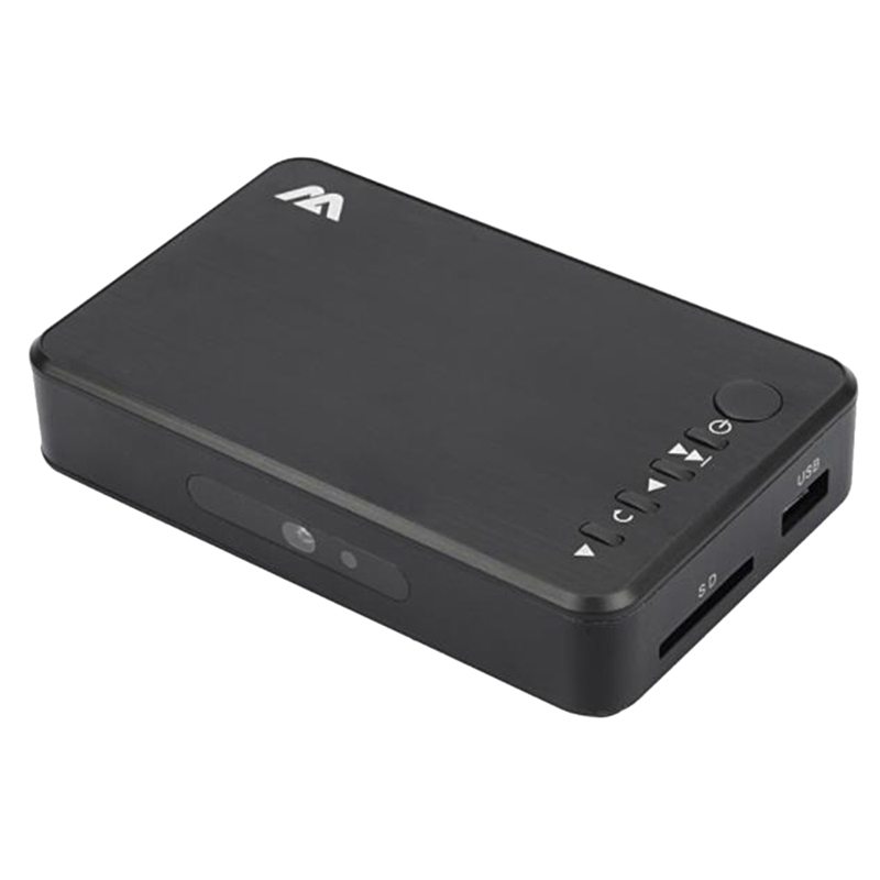 HD Media Player - 1080P HDMI/VGA/USB/SD-Karte Unterstützung - RMVB AVI MP3 MP4 MKV - Eingebauter Lautsprecher: Schwarz