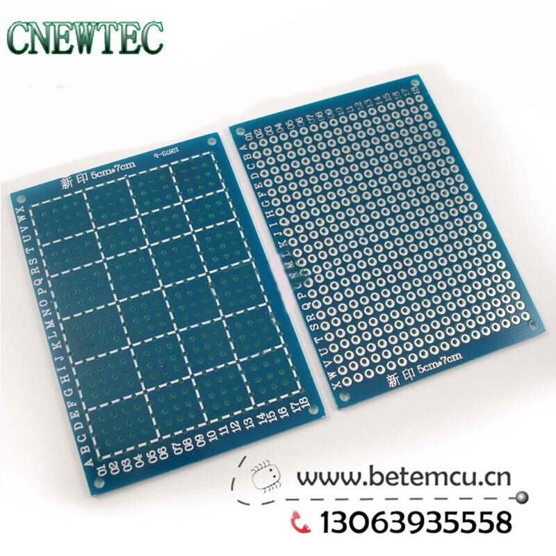 10 stks 5x7 cm PROTOTYPE PCB een laag 5x7 panel Universal Board