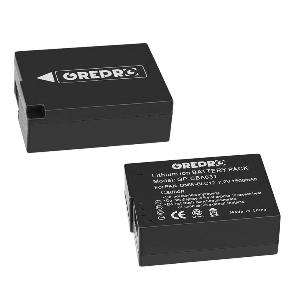 3X1500Mah DMW-BLC12 Batterij Voor Panasonic Dmw BLC12 BLC12PP BLC12E Lumix Dmc FZ1000 FZ200 FZ300 G85 G5 G6 g7 GH2 GX8: 2x Battery