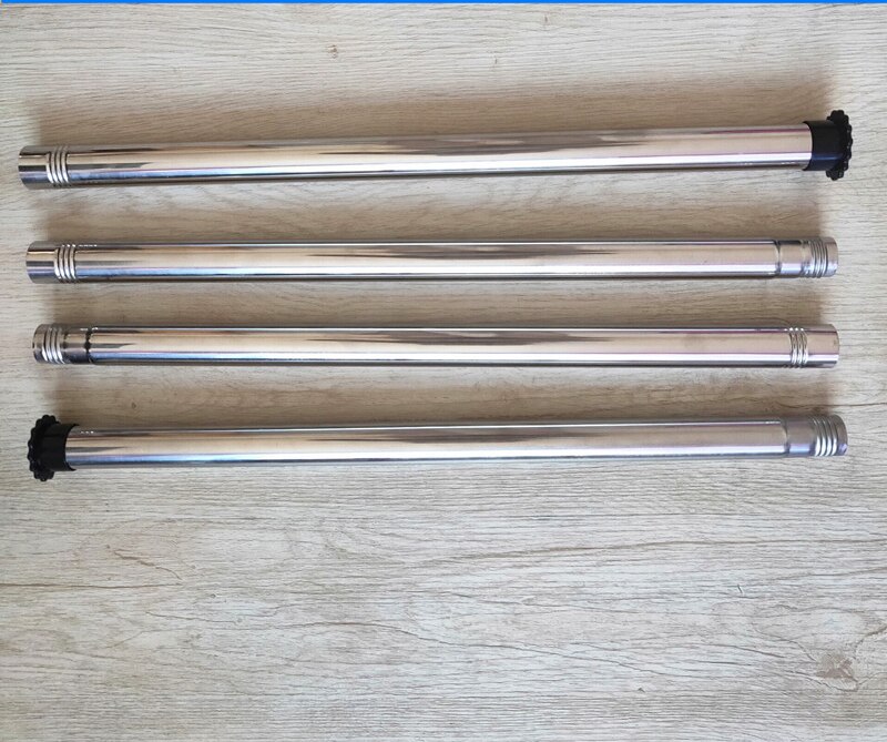 Stainless Steel Shower Curtain Curtain Rod Cross Bar Drying Rod Sub Bar Threaded Swivel Connection Length Free Splicing: 168cm