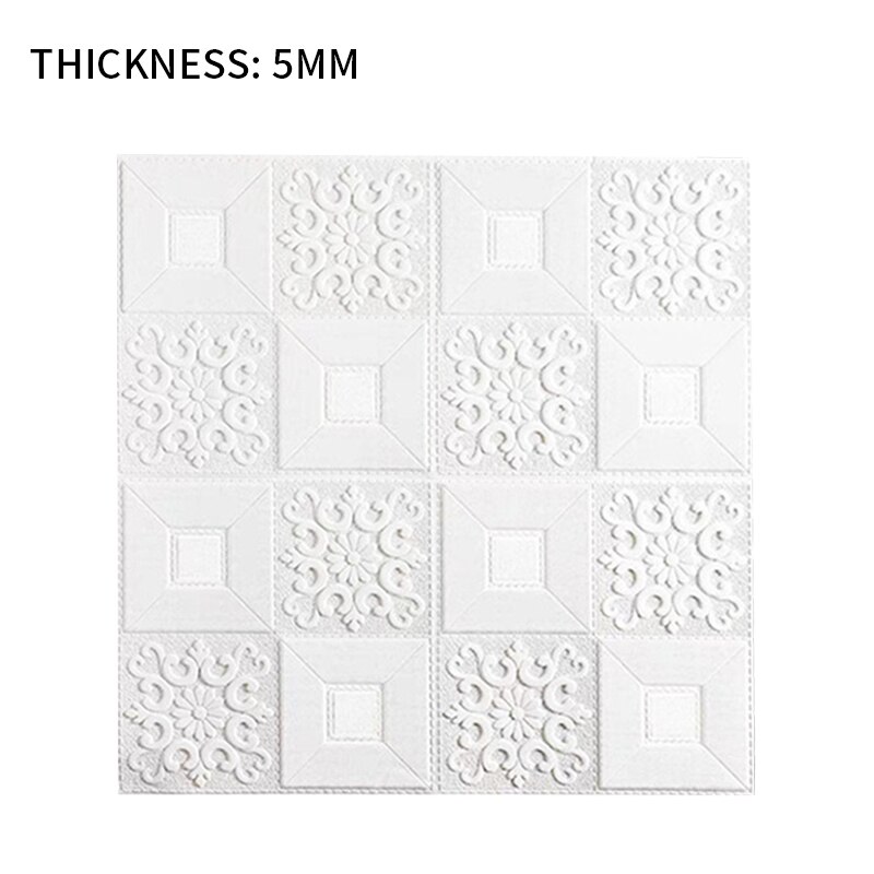 self-adhesive3D ceiling wall stickers Roof ceiling decorative stickers for living room bedroom TV background foam wallpaper: pure