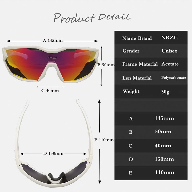 NRC gafas de ciclismo hombres mujer deportes al aire libre gafas ciclismo bicicleta de montaña gafas de bicicleta de carretera de photochromism