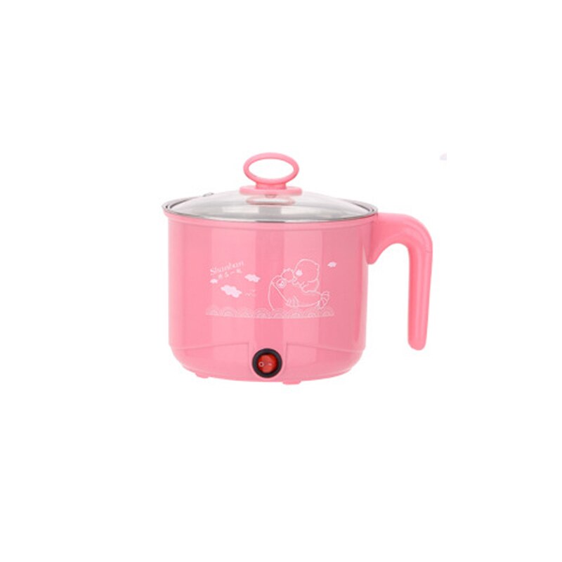 Récipient de nourriture de casserole de cuiseur de riz de nouilles de Machine de casserole électrique multifonctionnelle: pink