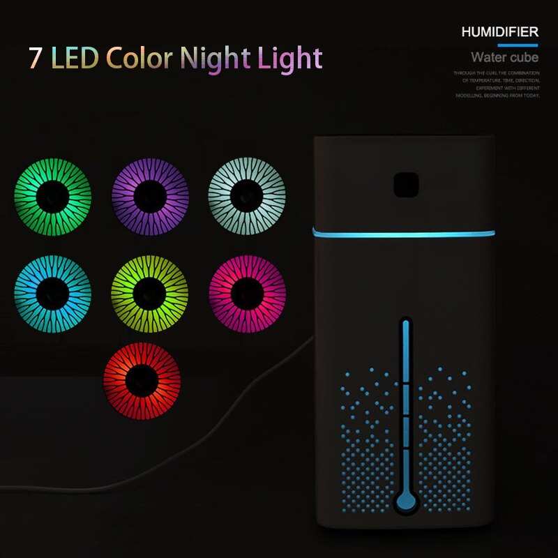 1000ml Ultraschall-luftbefeuchter Romantische Nacht Licht USB Ätherisches Öl Diffusor Luftreiniger Aroma Anion Nebel Hersteller Heimat Sekretariat Auto