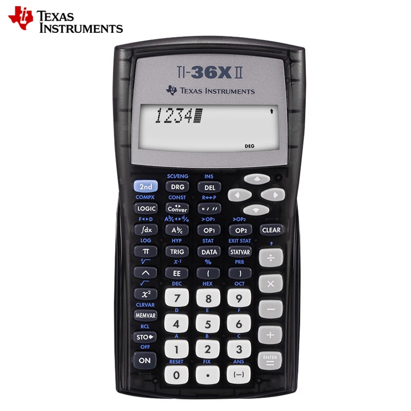 Texas instrumenter ti -36x ii student science function calculator calculus calculator to lines display