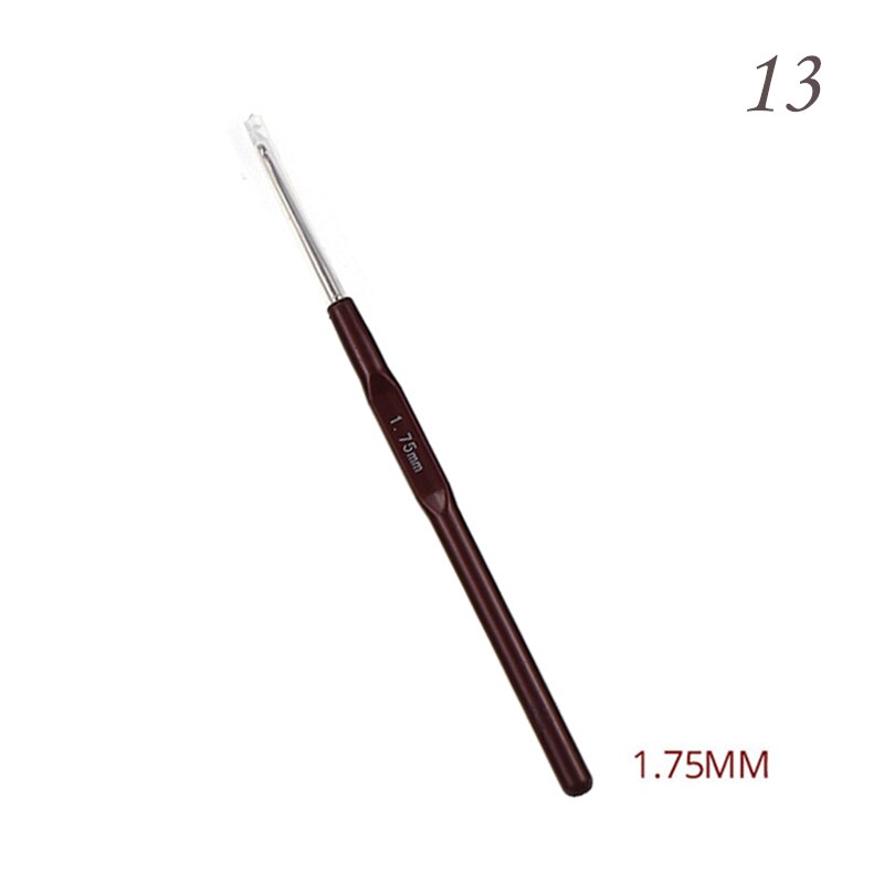 0.5-2.5mm Crochet Hooks With Plastic Handle Micro Crochet Needle For Knitting Lace Trim DIY Knitting Tools Supplies: 1.75mm