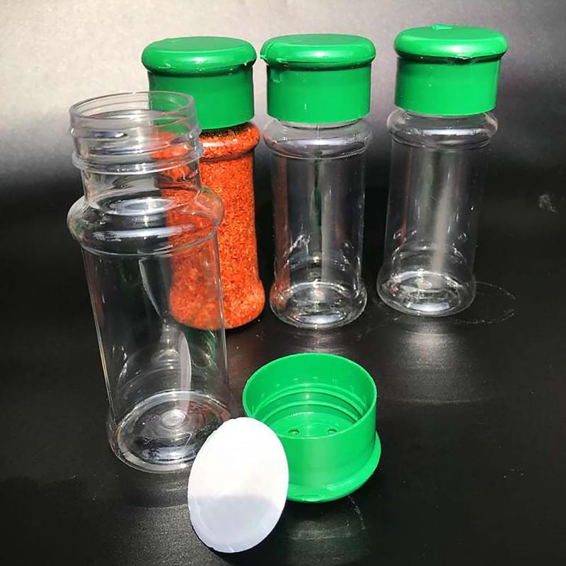 2 stuks Translucent Plastic Kruiden Blikjes Peper Spice Zout Blikjes Box Container Tandenstoker Houder Kitchen Tools Gadget Accessoires