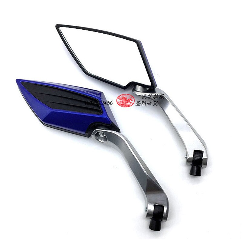 universal scooter mirrors motorcycle accessories for benelli vespa yamaha vespa piaggio motorbike parts moto rearview mirror: Blue