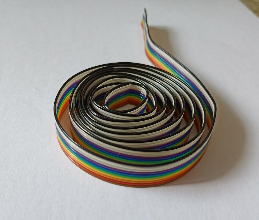 Cable plano de cinta paralela, color dupont, 1,27 MM, 10/14/16/20/26/34/40/50 pines, 5M/1 lote