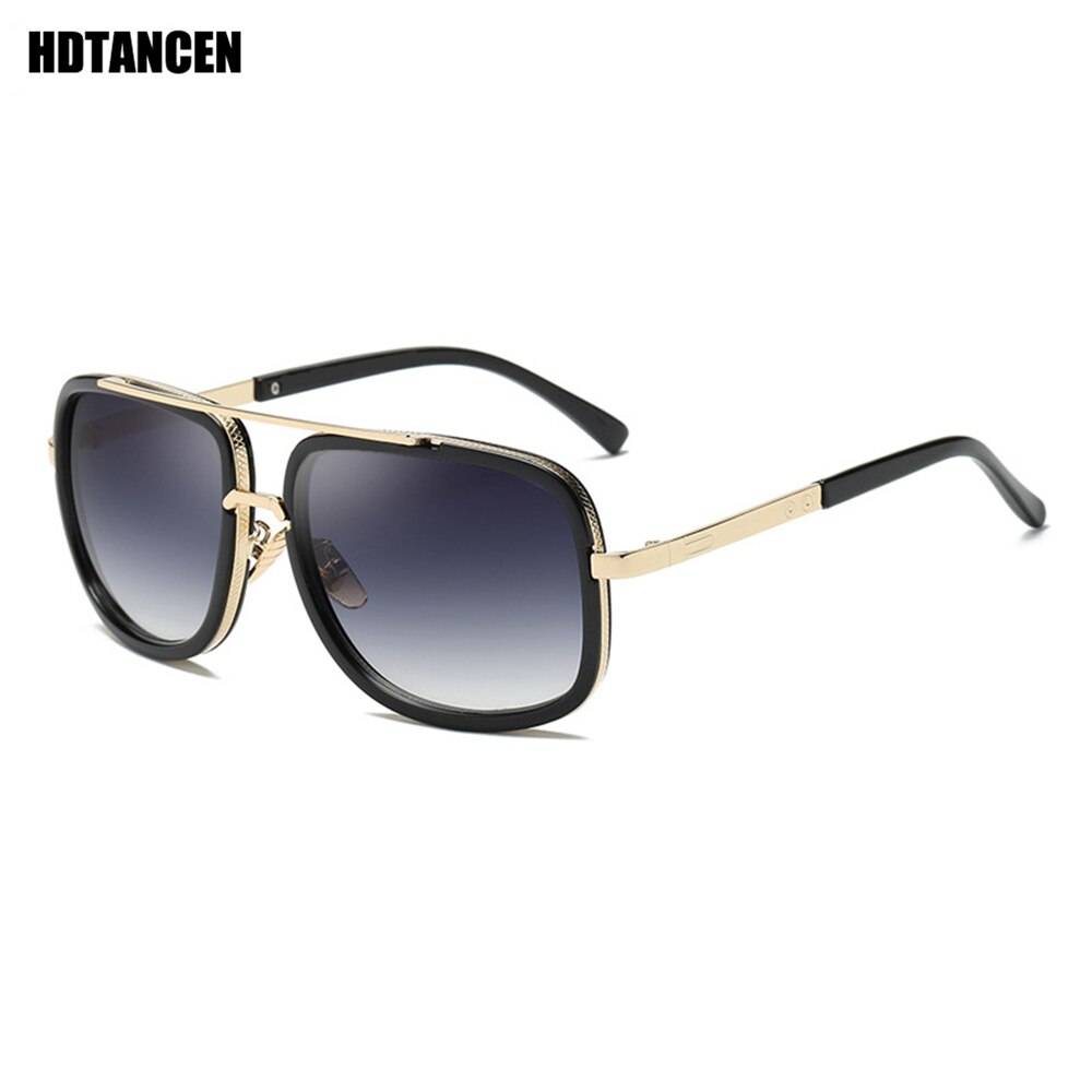 HDTANCEN Big Frame Sunglasses Men Square Glasses for Women Retro Sun Glasses Vintage