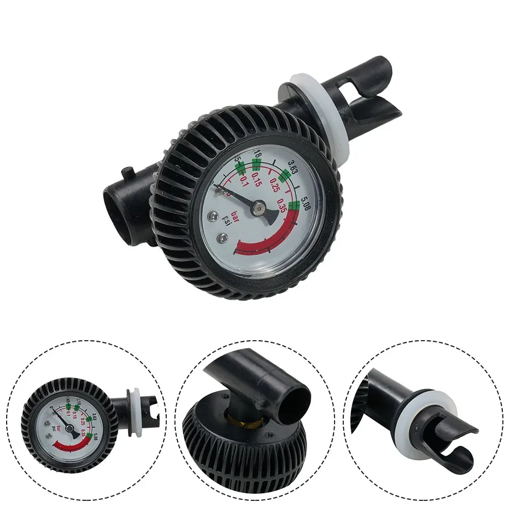 Sport funsf luftdruck manometer psi barometer manometer thermometer luft ventil für schlauchboot kajak wasserdichte boote acce