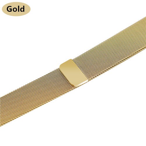 Bracelet à boucle milanaise Bracelet en acier inoxydable pour bracelet de montre pomme 42mm 38mm 40mm pour Iwatch 4 5 3 2 44mm Bracelet en métal milanais: Gold / 38mm or 40mm