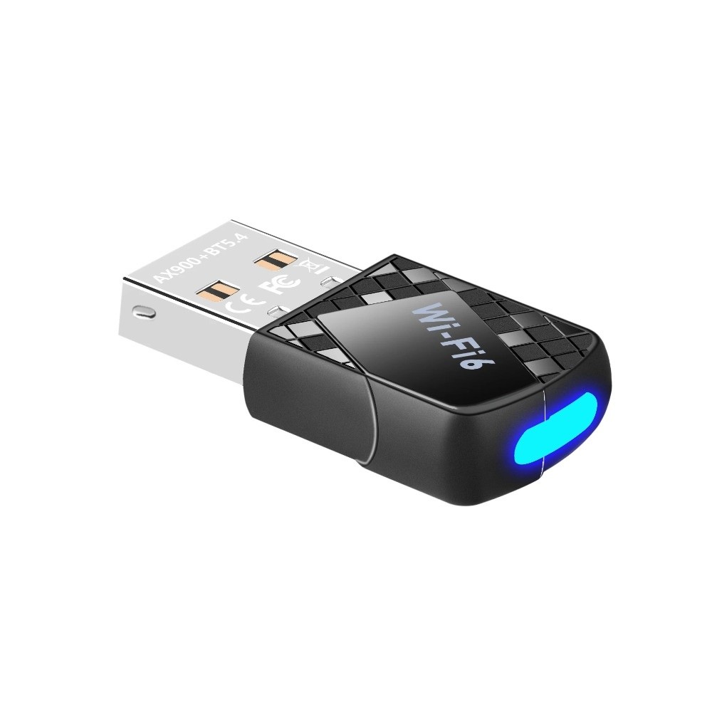 Adaptador wi-fi 6 bluetooth 5.4, 900mbps, banda dupla, placa de rede usb, driver grátis, 2.4g e 5ghz, receptor wi-fi sem fio, rede sem fio