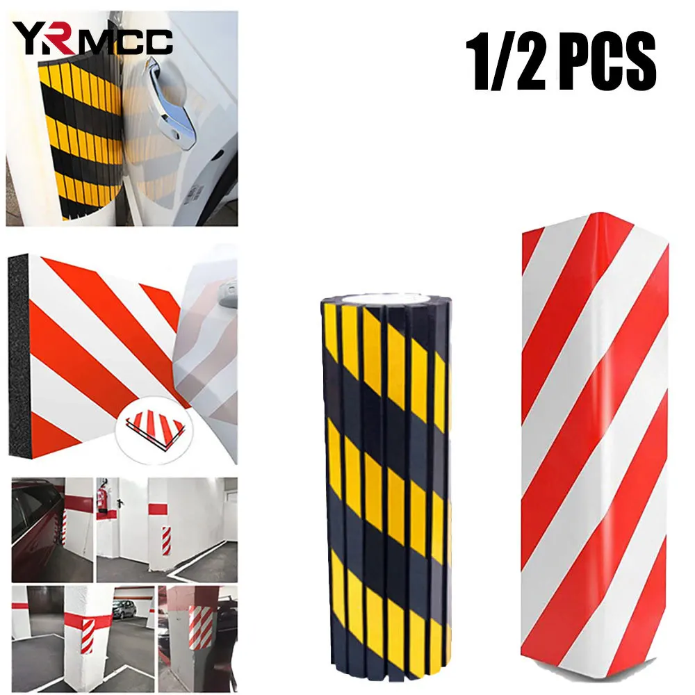 Protector de pared de garaje para coche, columnas de espuma para garaje, borde antiarañazos, pegatina anticolisión, Protector de parachoques de puerta automática, 1/2 Uds.