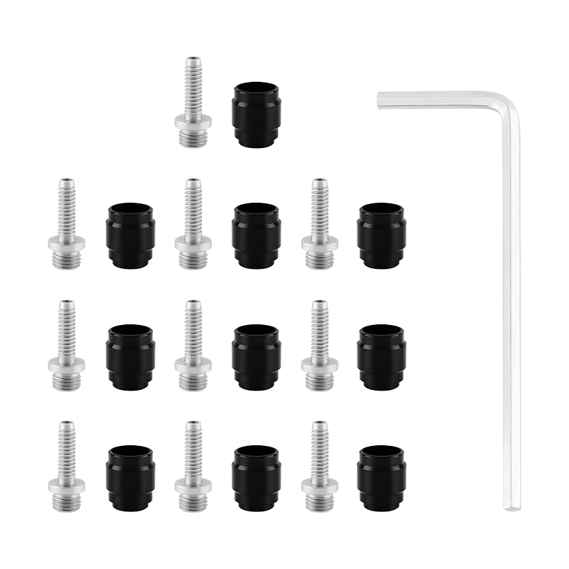 MUQZI 5/10 Uds Kit de oliva de freno de bicicleta manguera de freno inserto de conexión accesorio de aceite para manguera de disco hidráulico SRAM AVID Stealthamajig: BLANCO