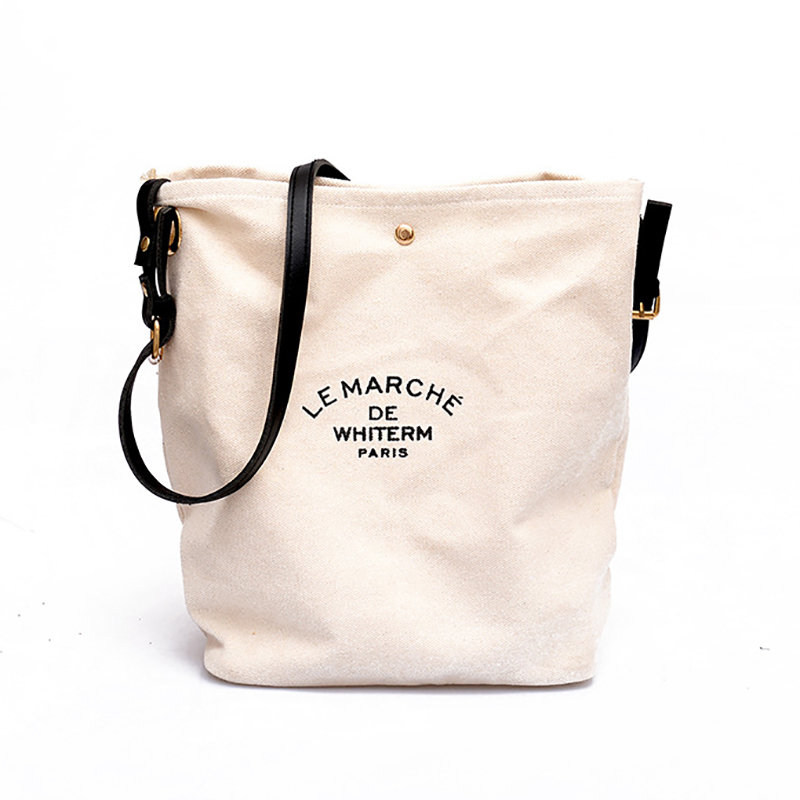 Canvas Women Handbag Casual Large Capacity Ladies Hand Bags Totes Bolsas Trapeze Solid Vintage Shoulder Bag
