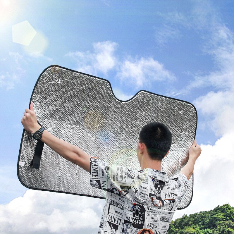 Car Sun shades Front Windshield Sunshade Cover UV Protection Curtain Sun Shade UV Protection Film Windshield Visor Car Sun Shade