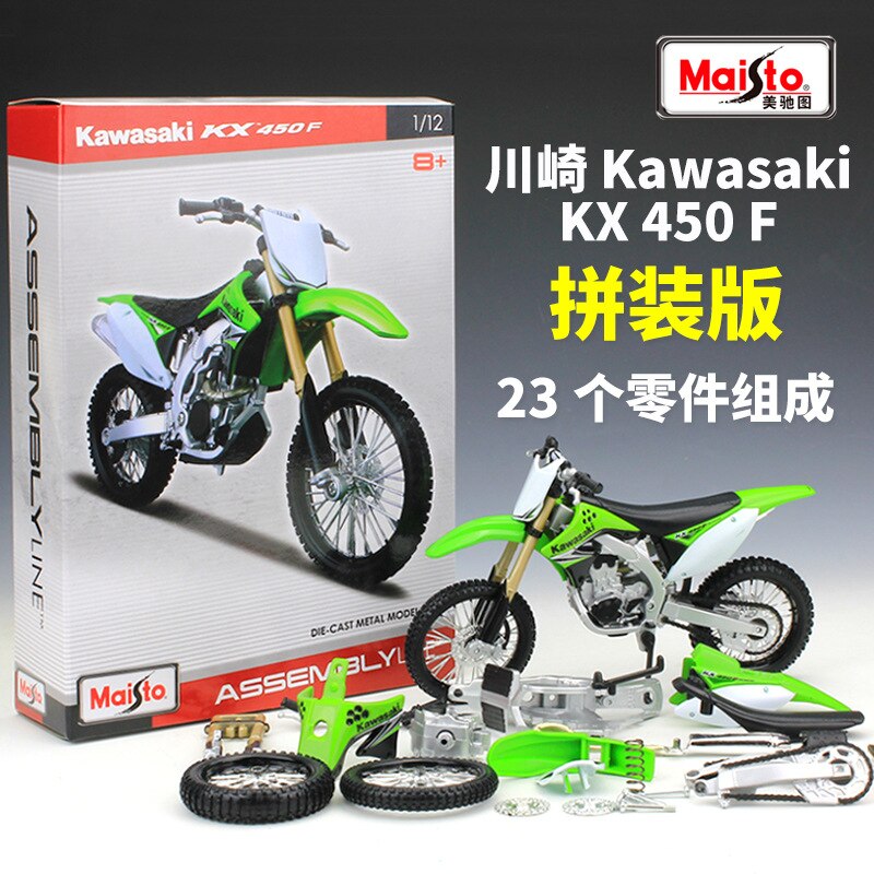 Maisto 1:12 Kawasaki Sei Occhio ZX 14R pin zhuang ban Modello di Moto Autostrada Locomotiva Modello Giocattolo Regalo: 39175 Kawasaki KX450F