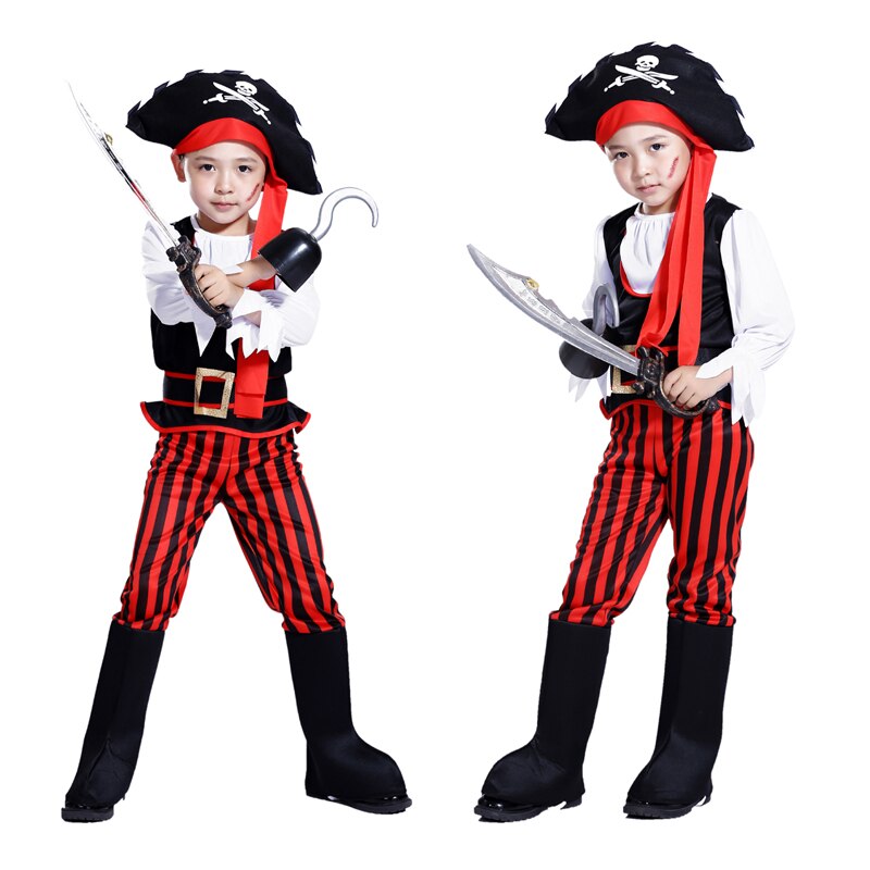 Halloween piraat kostuum Piraten van de Caribbean kostuums Jongens kostuums rollenspel Captain Jack