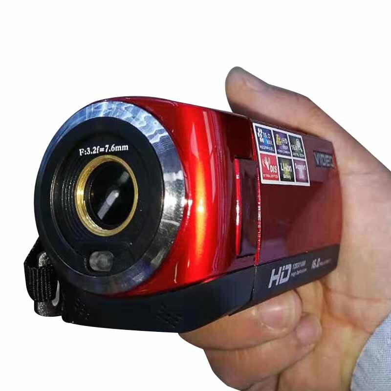 2.7 tums roterande tft-lcd-skärm videokamera dv-videokamera ansiktsavkänning dvr fotografering hem resa användning: Röd