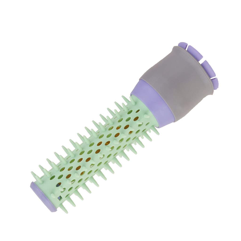 Peine de fijación para secador de pelo, cepillo para rizar el cabello, azul