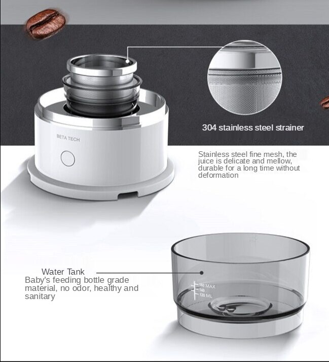 Intelligent automatic hand brewed coffee machine mini portable drip coffee pot outdoor hand brewed coffee