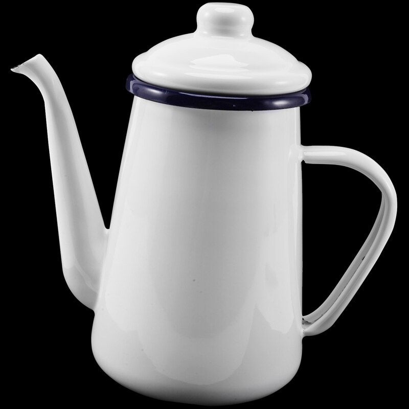 1.1L Enamel Coffee Pot Hand Tea Kettle Induction Cooker Gas Stove Universal