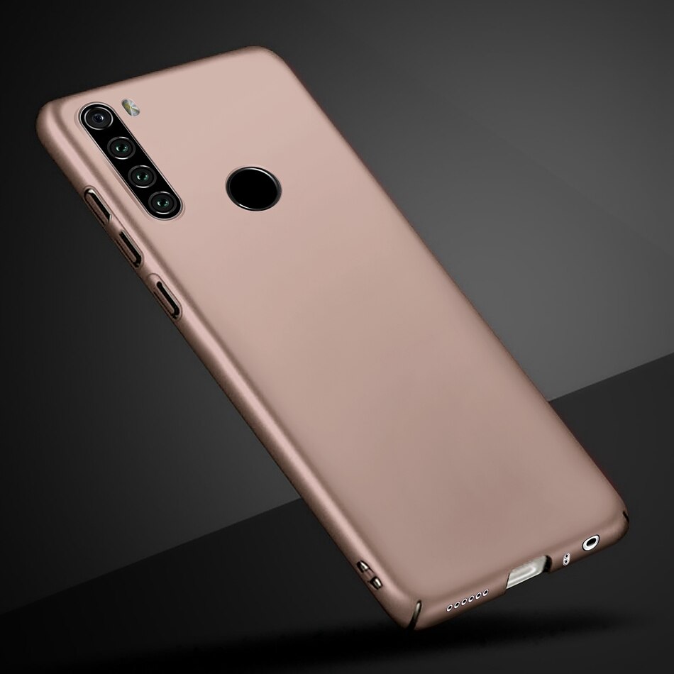 For Xiaomi Redmi Note 8T Case Redmi Note 8 Case Hard Plastic Phone Cover For Xiaomi Redmi Note 8 Pro Global Funda Coque Bumper: Redmi Note 8 / Rose Gold