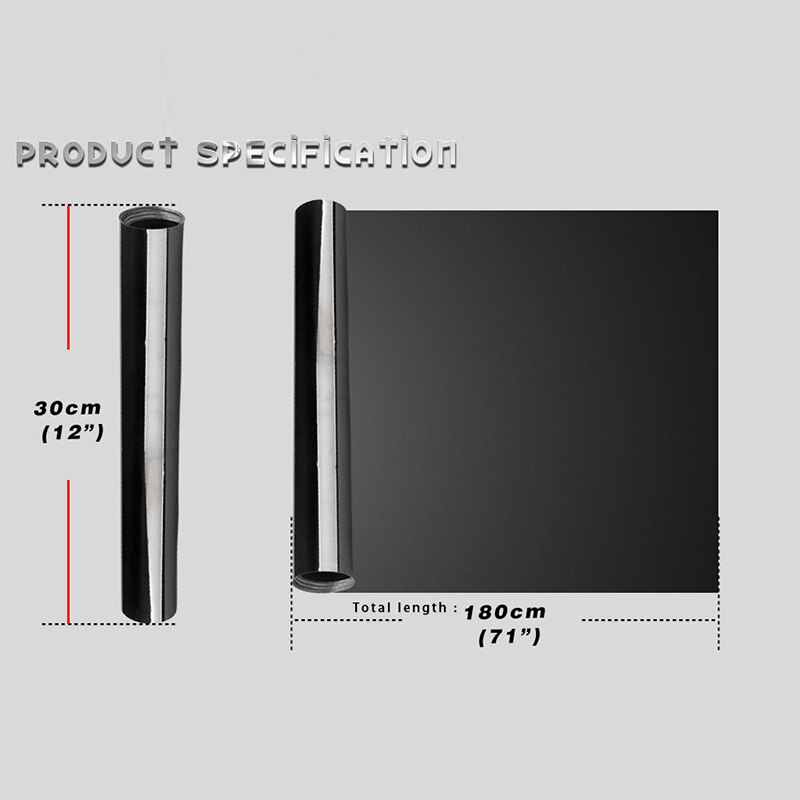 Gloss Dark Black Smoke Headlight Taillight Fog Light Tint Film Vinyl Brand