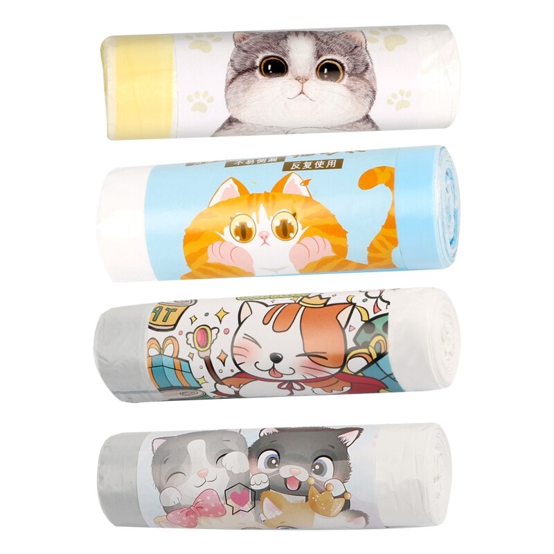 Cat Litter Pan Box Liners Thickened Durable PE Material Medium Extra Large Drawstring Waste Bags for Pets Leak Proof