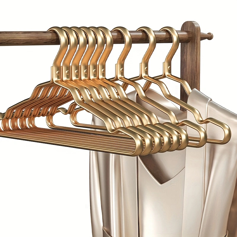 KleiderbüGel aus Metall, HemdkleiderbüGel mit glatter Oberfläche, langlebige, robuste KleiderbüGel, Standard-KleiderbüGel für Jacken und Hosen