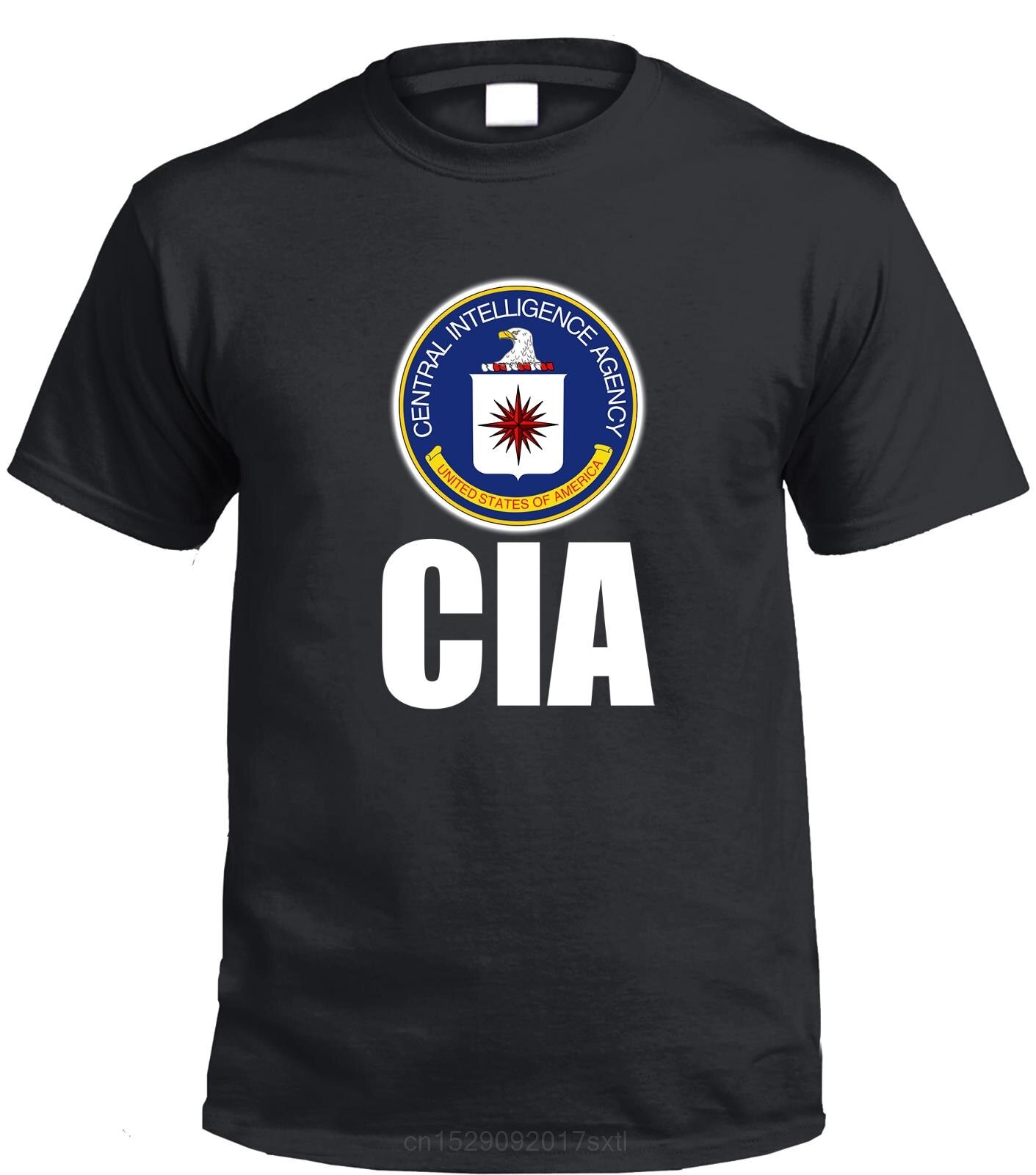 CIA Central Intelligence Agency Homeland t shirt Agent Secret cover: Black / XXL