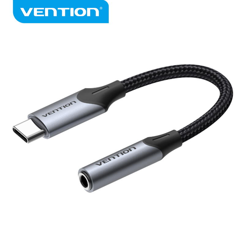 Vention Earphone Jack Adapter USB C Male to 3.5MM Female AUX Audio Cable Adapter for Tablet Phone Honor Huawei P40 Xiaomi: WHITE