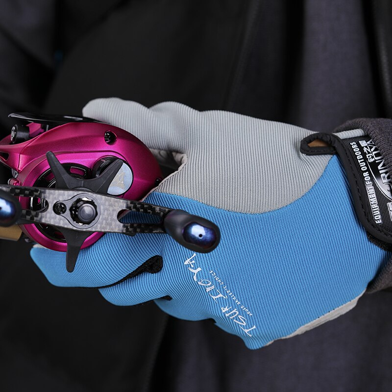 TSURINOYA, guantes de señuelo de pesca de dedo completo, antideslizantes, para ciclismo , guantes protectores deportivos para exteriores