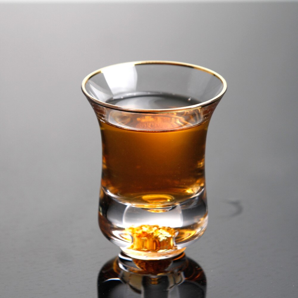 Blyfri krystal glas snapseglas håndlavet blæst vodka glas rødvin glas sæt  of 2 stk 80ml/2.7oz