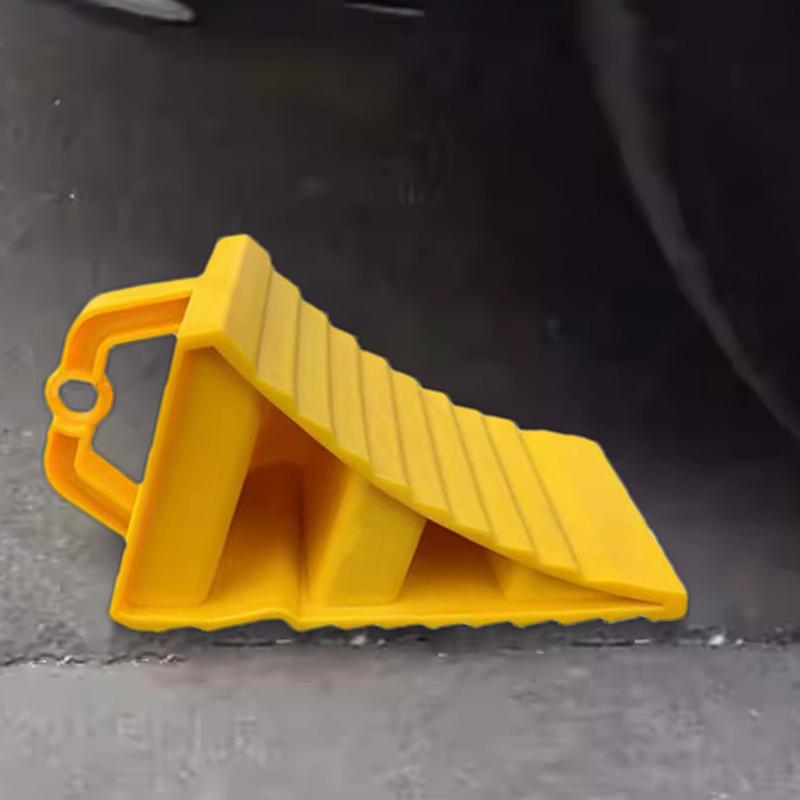 Car Trailer Wheel Chock with Handles Vehicle Truck Tire Stop Block Anti-slip Parking Wedges Car Stopper Wheel Alignment Block
