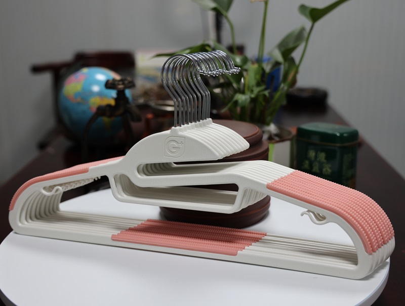 Cintre de vaccage pour Vêtements T1, Non Marquant, Durable, Multifonction, pour Gain de Place: Gris clair