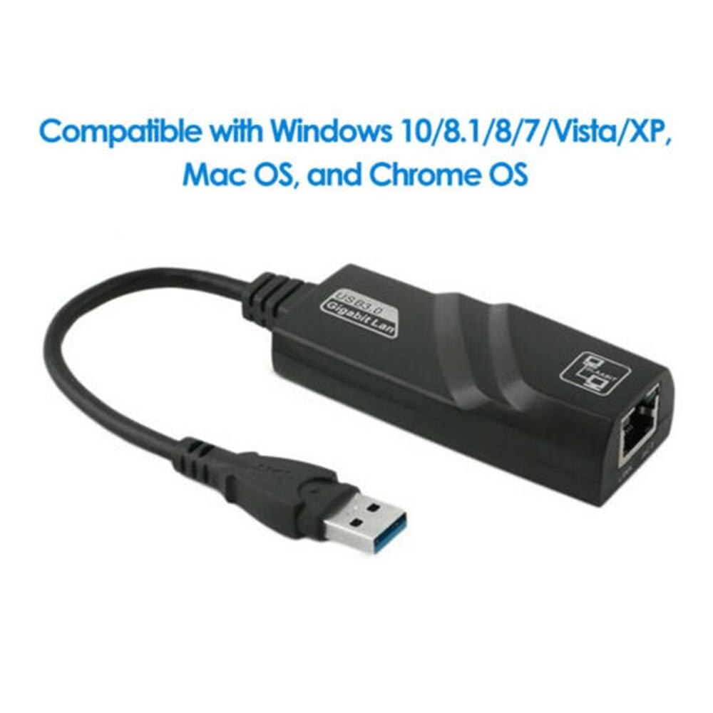 Hight Speed USB 3.0 to Gigabit Ethernet RJ45 LAN (10/100/1000) Mbps Network Adapter For MacBook Air For PC Laptop