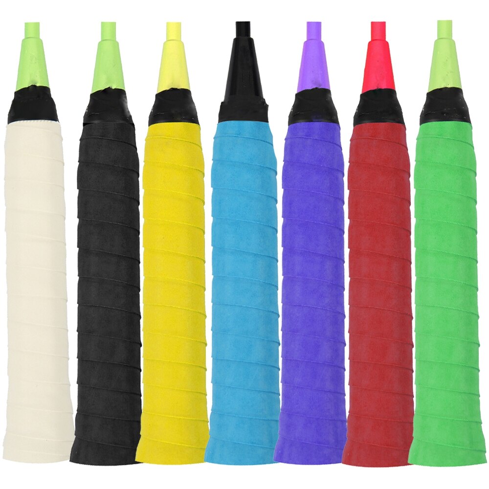 Bande Anti-transpiration à main plate givrée, 1/2 pièces, antidérapante, enveloppante, absorbe la sueur, poignées de pêche, accessoires de sport de raquette