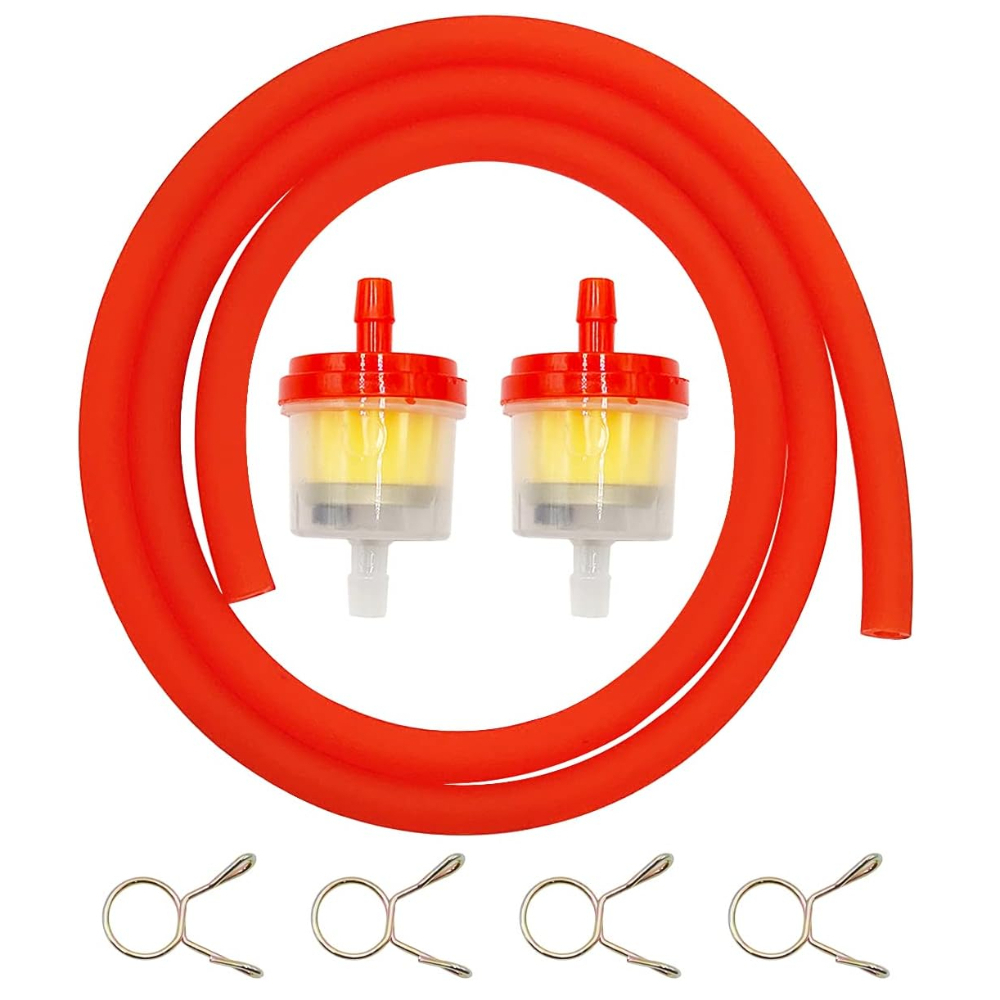 5mm Gas Fuel Filter Hose Tube Line for ATV Motorcycle Dirt Bike Go Kart Moped Pocket Bike Tao Tao Scooter with Fuel Filter: Lavender