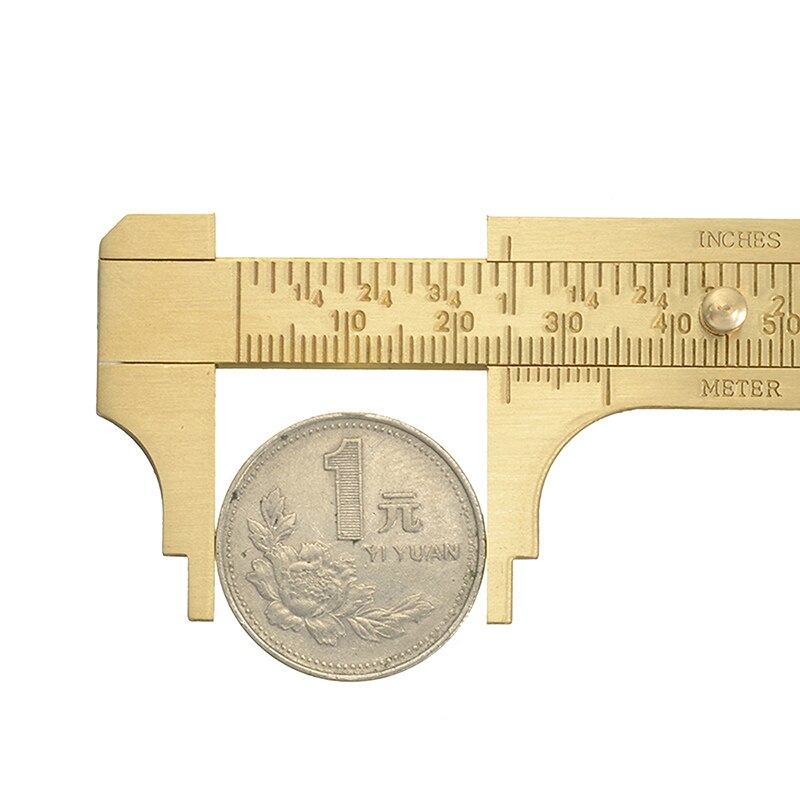 100mm Vernier Caliper Gauge Mini Brass Pocket Slid... – Grandado