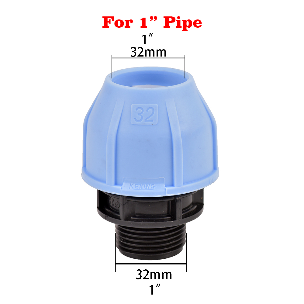 Regenfass-passend zu anschließen OD 20/25/32 mm PE-Rohrverbinder-Adapter für Wassertanks, Aquarien, Wannen, Schwimmbecken: verrotten