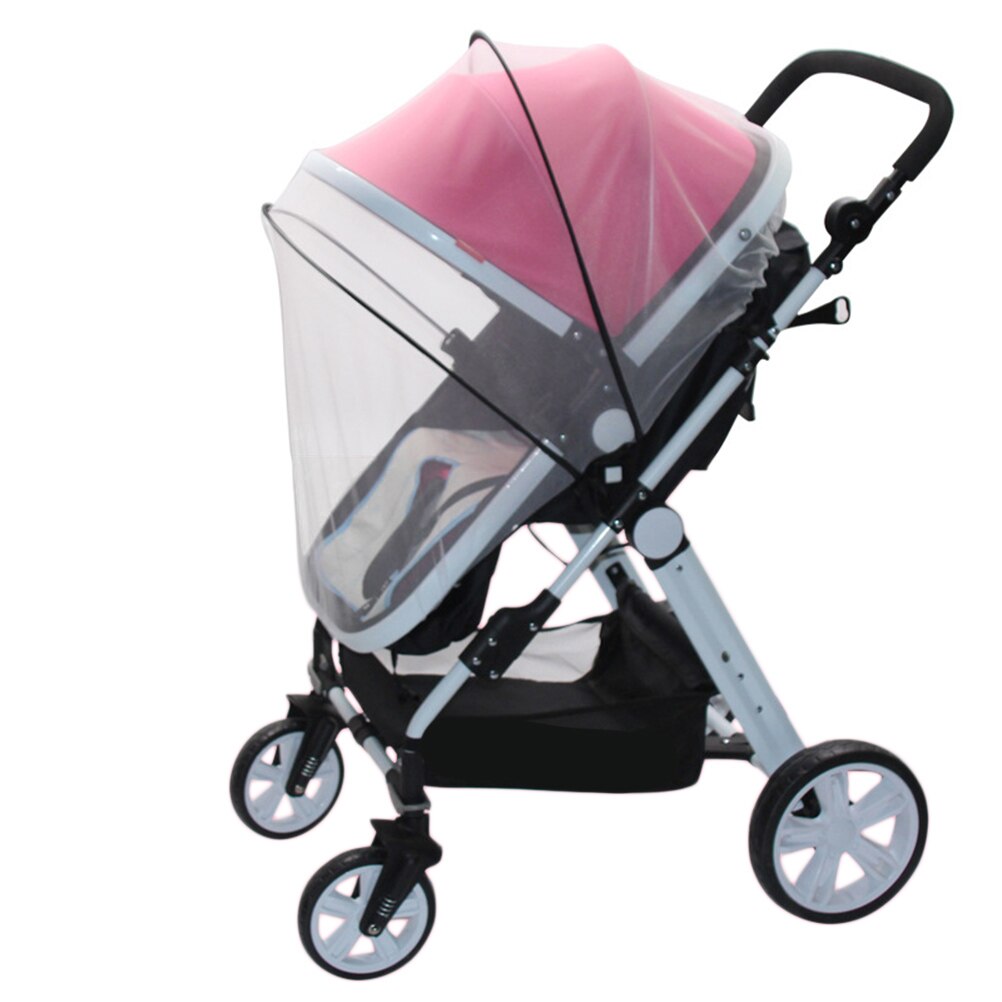 1 Stck Kleinkinder Kinderwagen Moskito Insekt Netz Sichere Gittergewebe Buggy Krippe Netz Warenkorb Moskito Sommer Baby Bett Netz Warenkorb Moskito: Schwarz