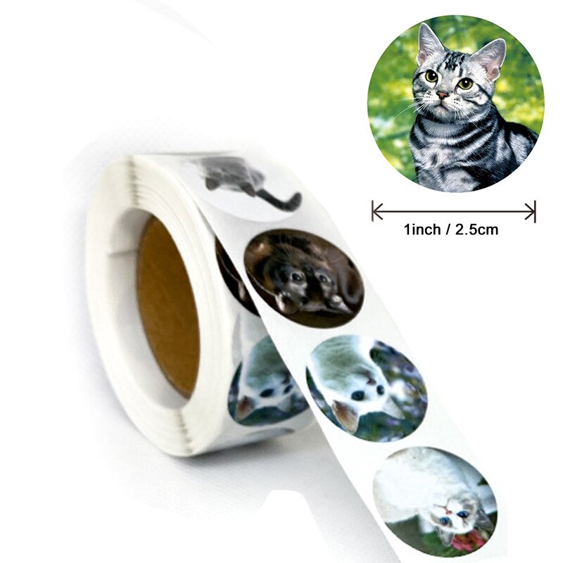 500Pcs Cute Animal Stickers Beloning Kids Grappige Kat Hond Stickers Voor Pakket Labels Cool Skateboard Stickers Laptop Voor Kid speelgoed: 500pcs D