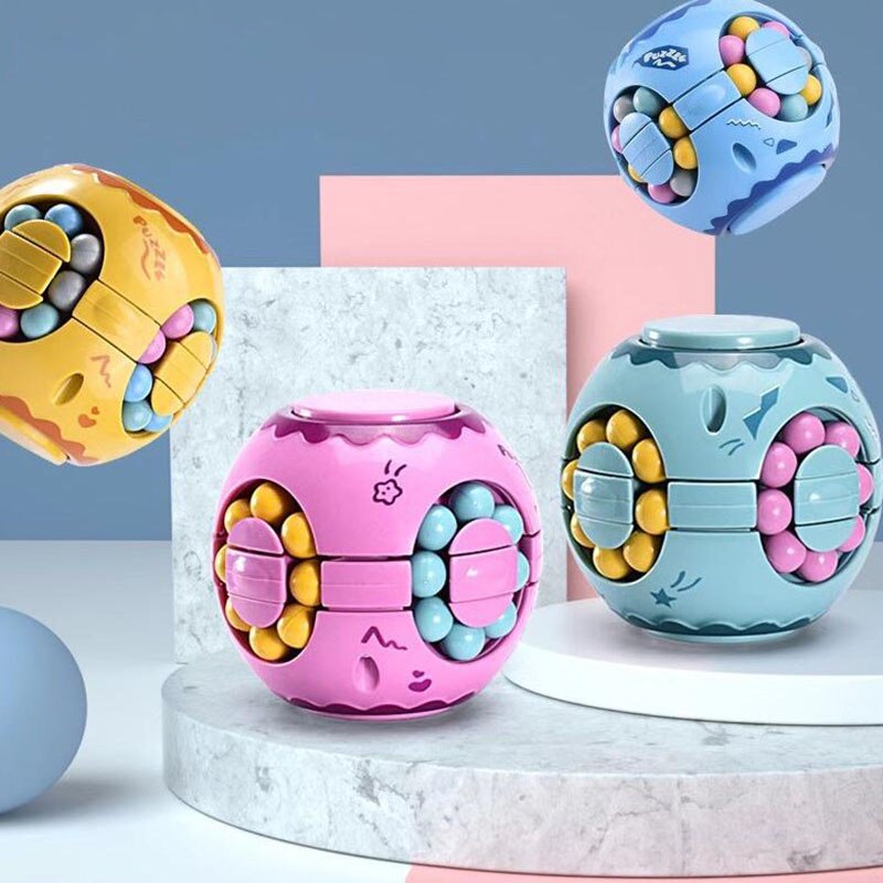 Puzzel Anti-Stress Speelgoed Magic Bean Roterende Kubus Stress Decompressie Speelgoed Volwassen Kinderen Intelligente Ontwikkeling Speelgoed