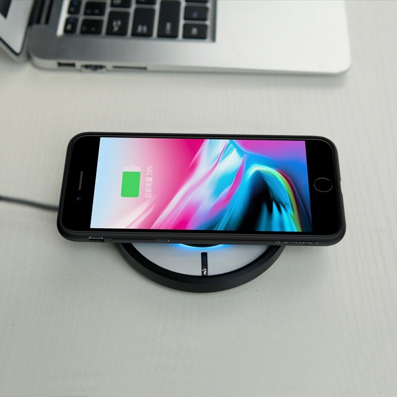 Wireless Charger Receiver case for iPhone SE Magnetic Nillkin Qi Wireless Charger Receiver for iPhone 8 X Wireless Charging